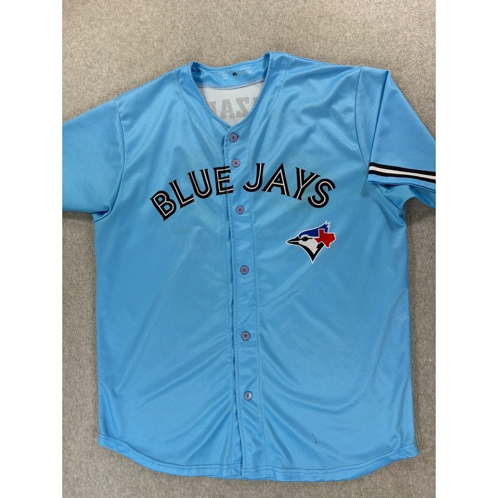 Toronto Blue Jays Screened Replica Baseball Jersey (#82 Gonzales) Men's XL Blue